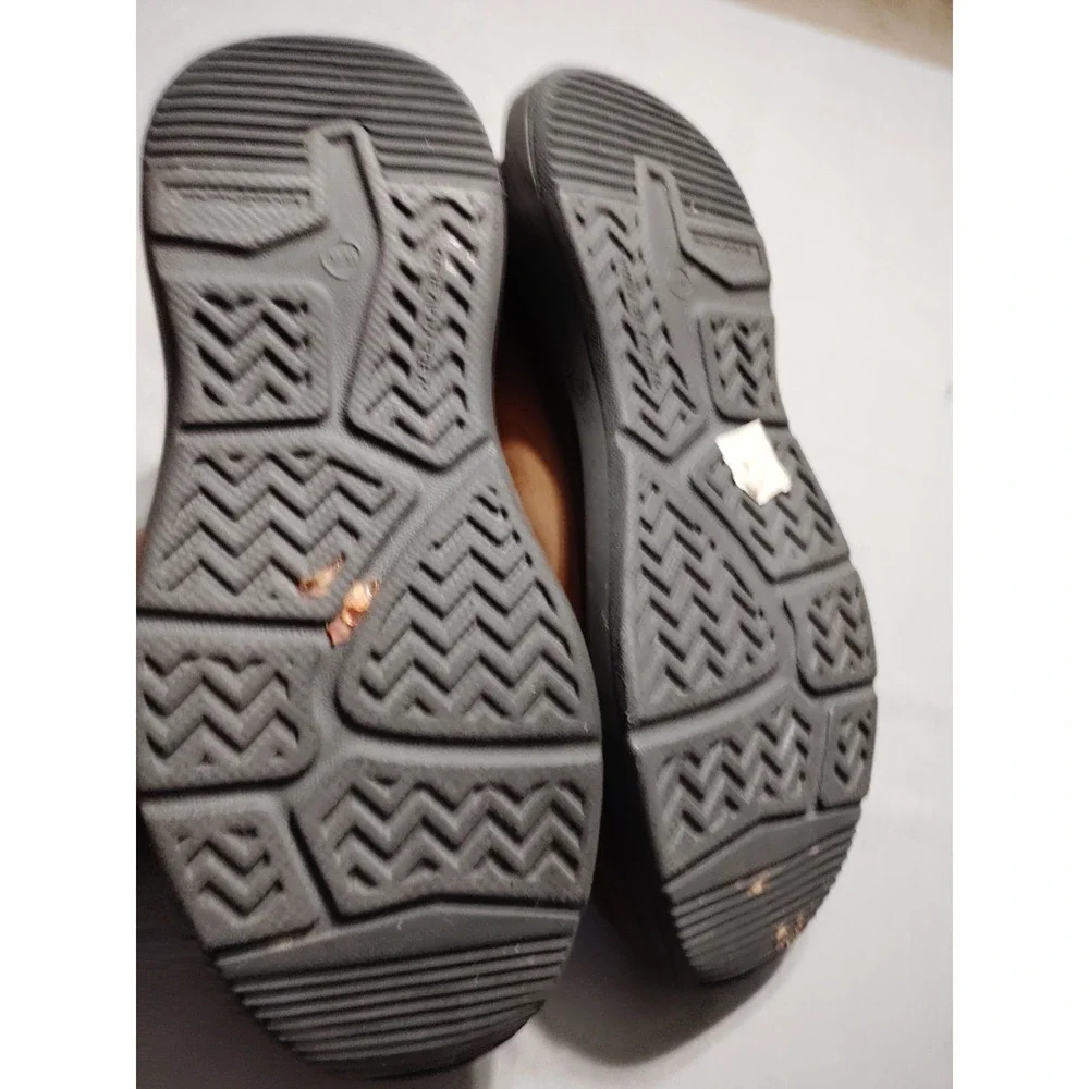 Skechers Goga Mat Arch Slip-Ins‎ Shoes Men 11 WIDE Brown Air Cooled Memory Foam